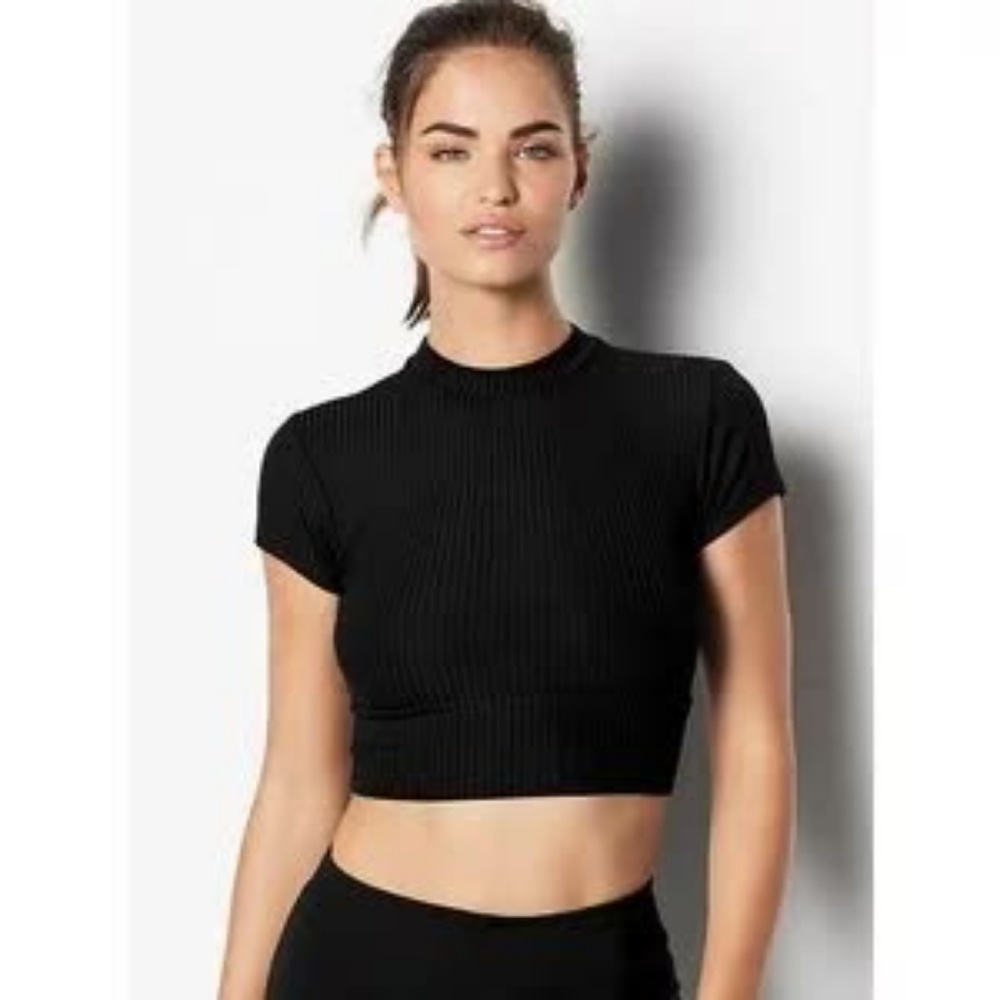 Victoria's Secret Ribbed Crop Tee